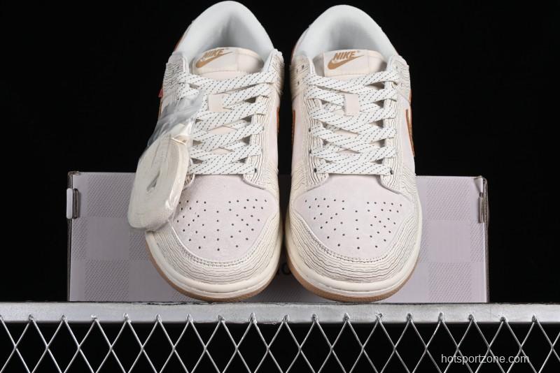 Supreme x Nike Dunk Low SB Skate Shoes with Zoom Air Cushion - XD6188-035