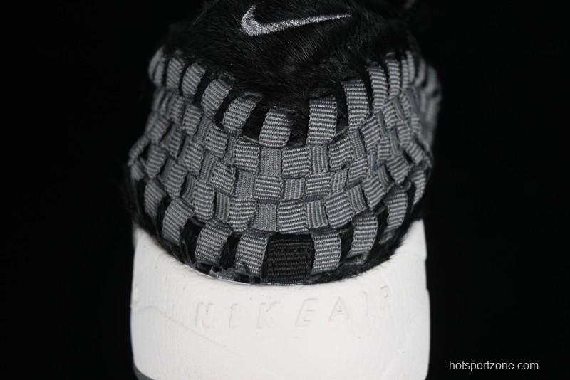 Nike Air Footscape Woven Asymmetrical Weave Slip-Resistant Low-Top Lifestyle Sneakers - FB1959-001