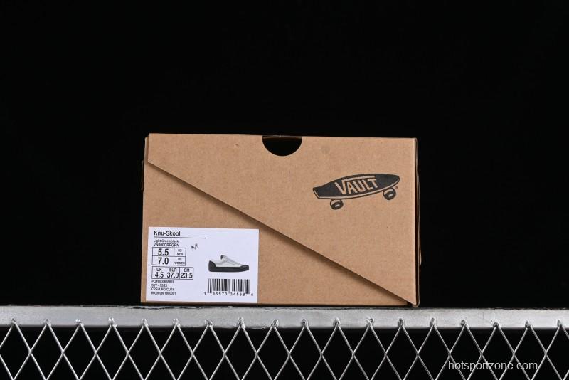 Vans Old Skool Reissue 136 Retro Casual Vulcanized Sneakers in Gray Blue White - VN000CRPGRN