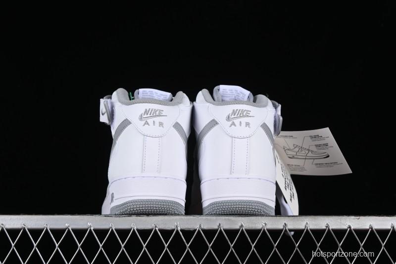 Nike Air Force 1 '07 Mid Casual Sneakers in White-Grey - DV0806-100