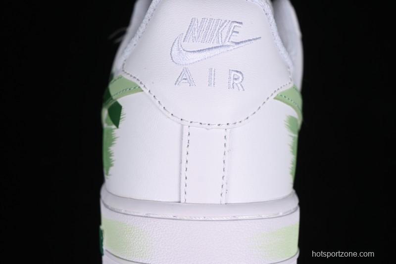 Nike Air Force 1 '07 Low Custom Hand-Painted Anime Theme with Swoosh Shadow and Strap - CW2288-111