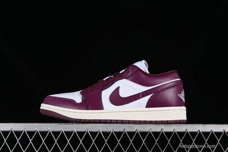 Nike Air Jordan 1 Low AJ1 White Rose Pink Low Top Casual Sneakers DC0774-161