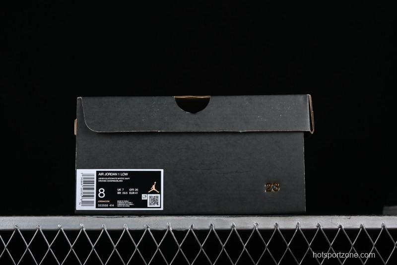 Nike Air Jordan 1 Low AJ1 Casual Lifestyle Sneakers - 553558-414