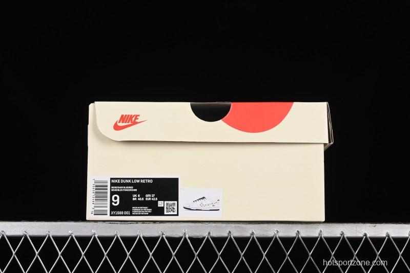 Nike SB Dunk Low Stussy Collaboration - Off White Floral Swoosh Anniversary High-End Custom Low-Top Casual Skate Shoes - XY1688-001