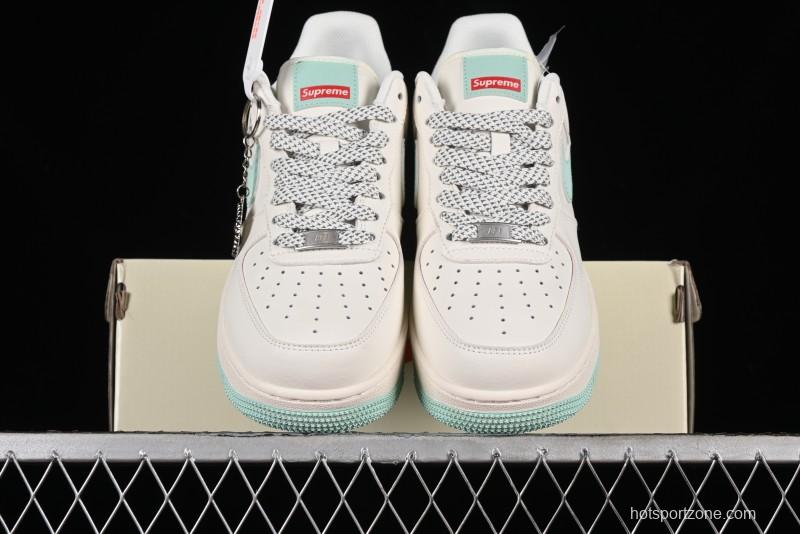 Supreme x Nike Air Force 1 '07 Low Collaborative Sneakers in Youthful Green - HD1968-023