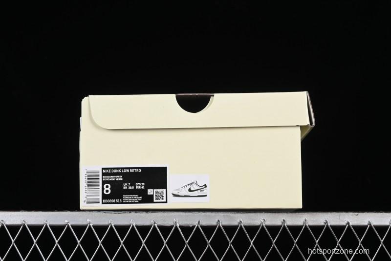 Nike SB Dunk Low Supreme Collaboration - Military Green Canvas Anniversary Custom Low-Top Casual Skate Shoes - BB6698-516