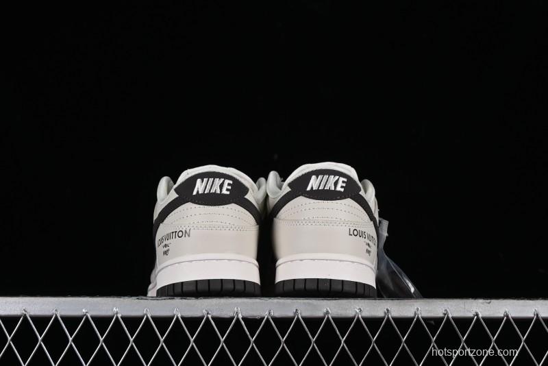 Nike Dunk Low LV Collaboration High-End Custom SB Low-Top Casual Skate Shoes - FC1688-400