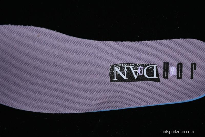 Nike Air Jordan 1 Low SE Casual Sneakers in Black White with Metallic Purple Accents - HF5759-101