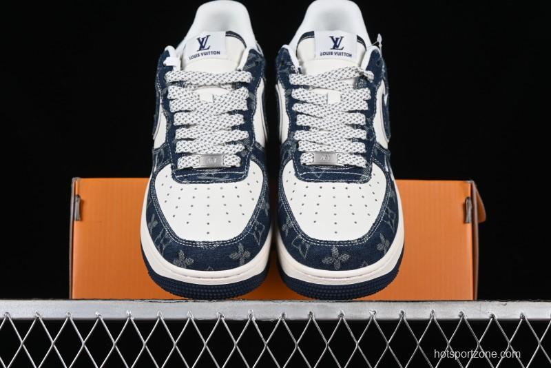 Nike Air Force 1 '07 Low LV Collaboration - Midnight Navy Low-Top Casual Sneakers - SJ2088-003