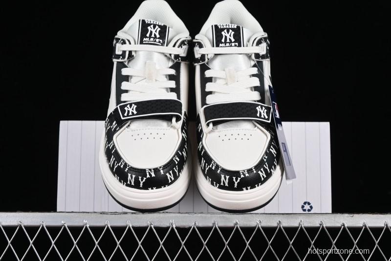 MLB Chunky Liner New York Yankees Hook & Loop Lightweight Platform Sneakers with 6cm Height Increase - 3ASXLM13N50BKS