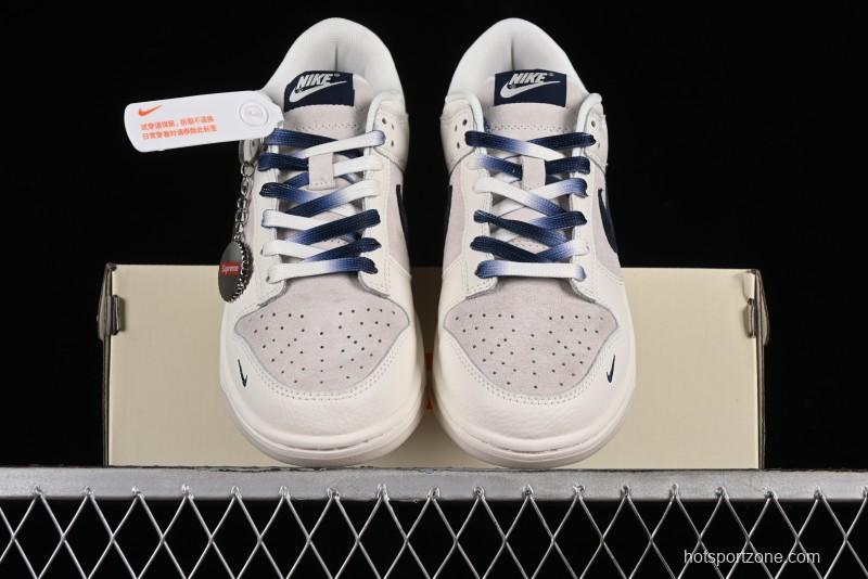 Nike SB Dunk Low Supreme Collaboration Anniversary Custom Low-Top Casual Skate Shoes - FC1688-142