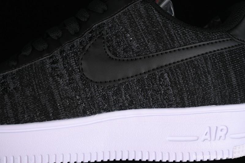 Nike Air Force 1 '07 Low 2.0 Black Flyknit Casual Sneakers - CI0051-300