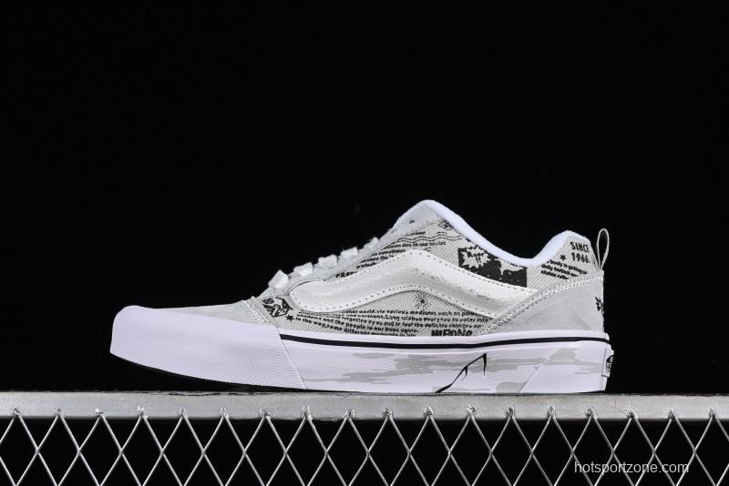 Vans HIRONO x Vans Knu Skool Graffiti Low-Top Casual Skate Shoes - VN000CS0BHD
