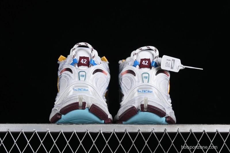 Balenciaga Runner Kith Four Color Retro Casual Sneakers - W3RBMU9754