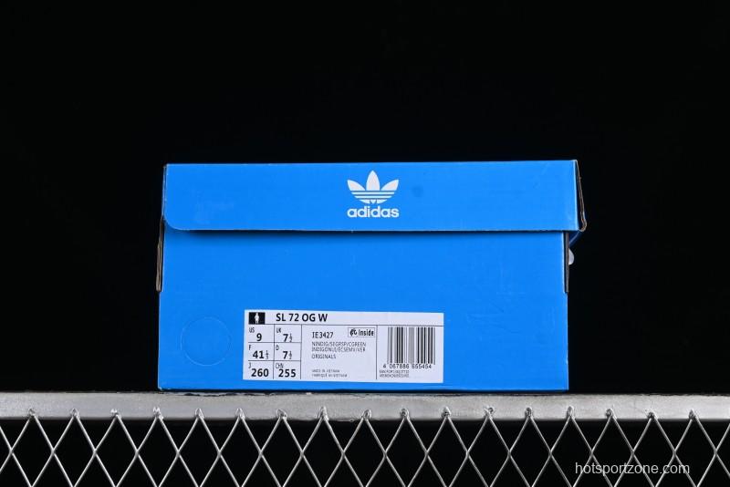 Adidas Originals SL 72 Retro Running Shoes with Ecotex Tongue and EVA Midsole - IE3427