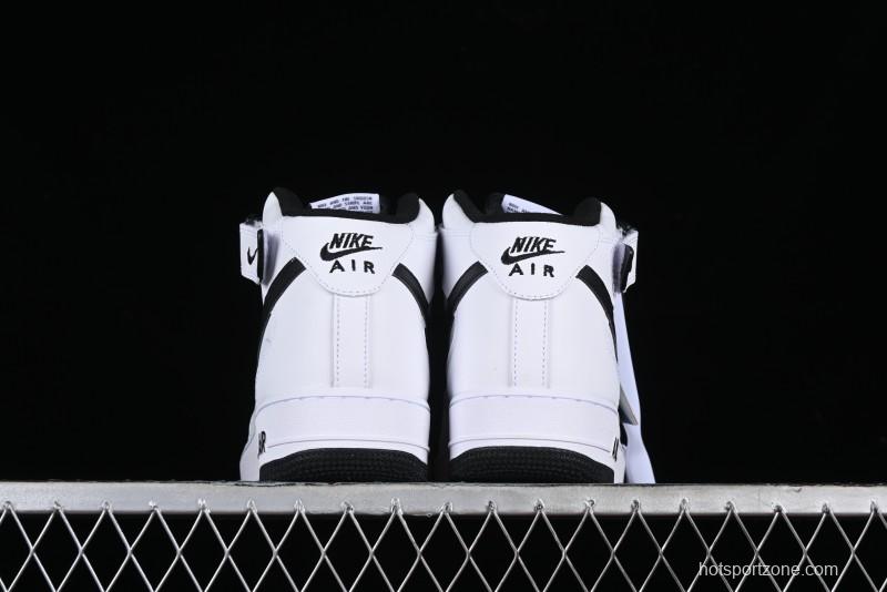 Nike Air Force 1 '07 Mid Casual Sneakers in White/Black - DV0806-101