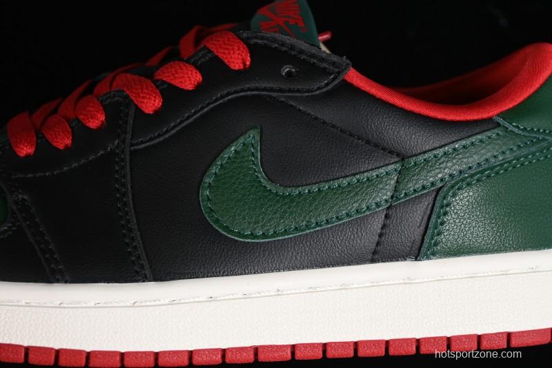Nike Air Jordan 1 Low AJ1 Black Green Casual Sneakers - CZ0775-036