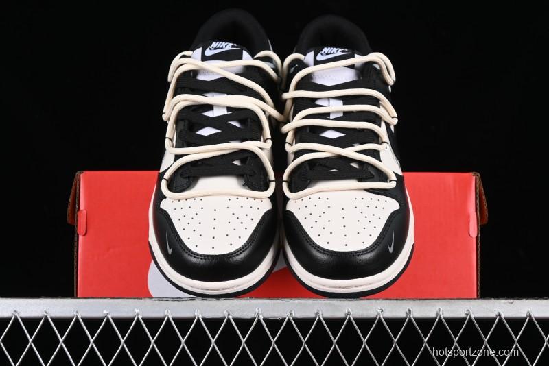 Nike Dunk Low Speed & Fury Distressed Oxidized Metal Punk SB Strap Low-Top Casual Sneakers - DD1391-100