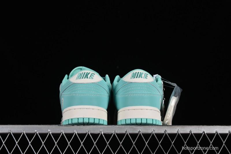 Nike SB Dunk Low BAPE Collaboration - Beige Grey Indigo Anniversary Custom Low-Top Casual Skate Shoes - BB8969-003