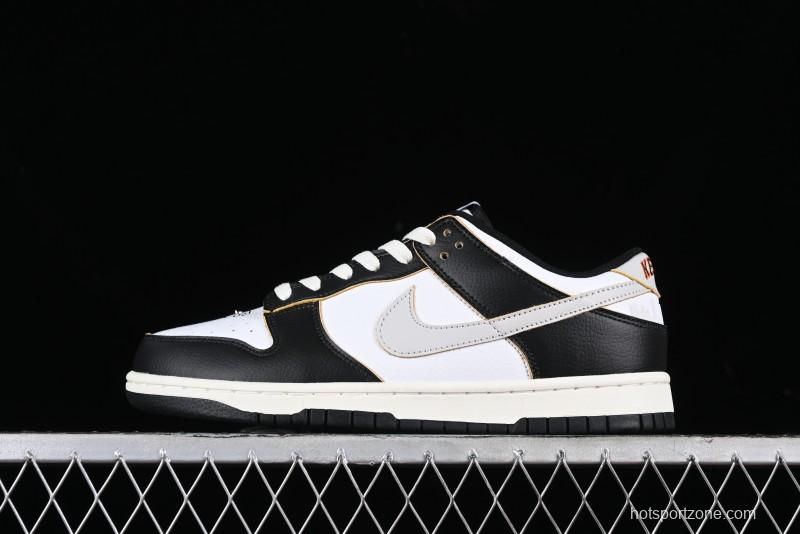 Nike HUF x SB Dunk Low "San Francisco" Black White Panda Skateboarding Shoes - FD8775-001