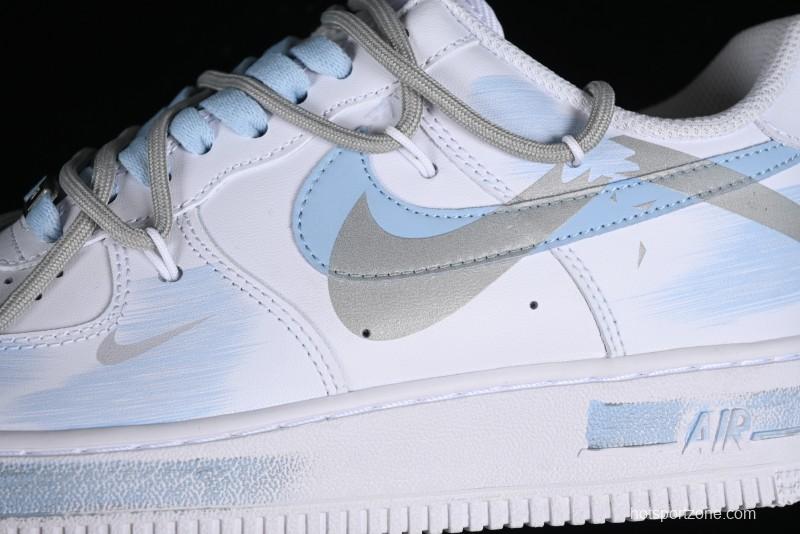 Nike Air Force 1 '07 Low Anime Theme Broken Swoosh Custom Spray Casual Sneakers - ZH0316-020