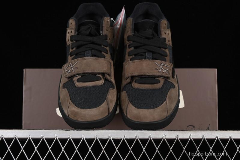 Nike Travis Scott x Jordan Cut The Check AJ1 Basketball Shoes with Velcro Design - FZ8117-204