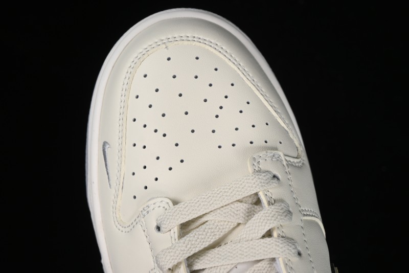 Nike SB Dunk Low Supreme Collaboration - Light Grey Anniversary Customized Low-Top Casual Skate Shoes - DJ2024-005