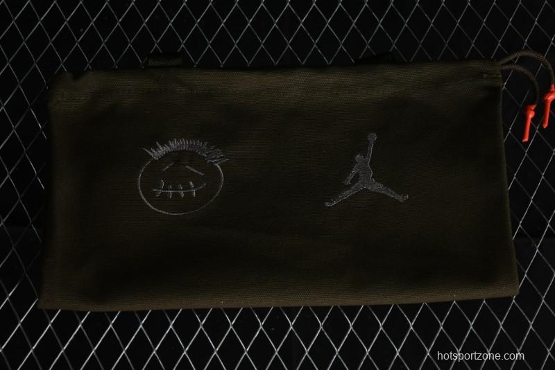 Nike Travis Scott x Jordan Cut The Check AJ1 Basketball Shoes with Velcro Design - FZ8117-200