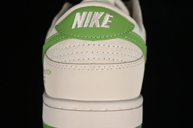 Nike SB Dunk Low LV Collaboration - Emerald City Anniversary High-End Custom Low-Top Casual Skate Shoes - XB3802-345