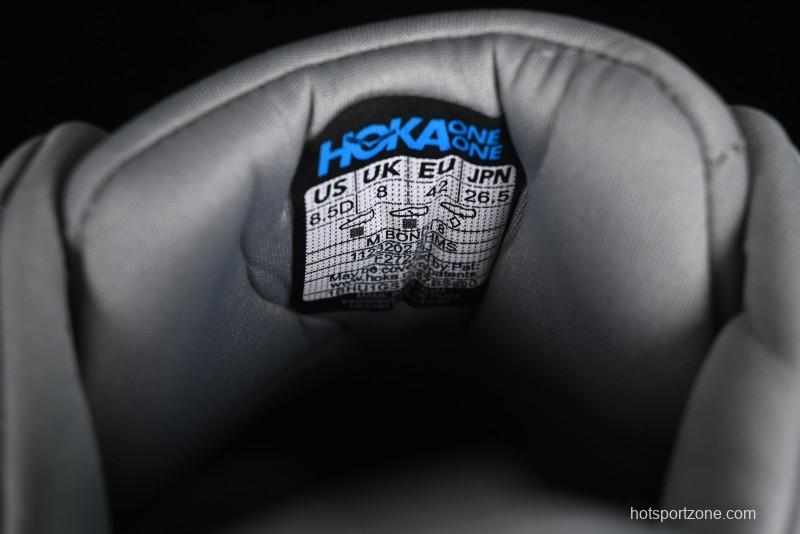 HOKA ONE ONE Bondi 8 Performance Cushioned Running Shoes with Engineered Mesh Upper - 1123202 SHMS