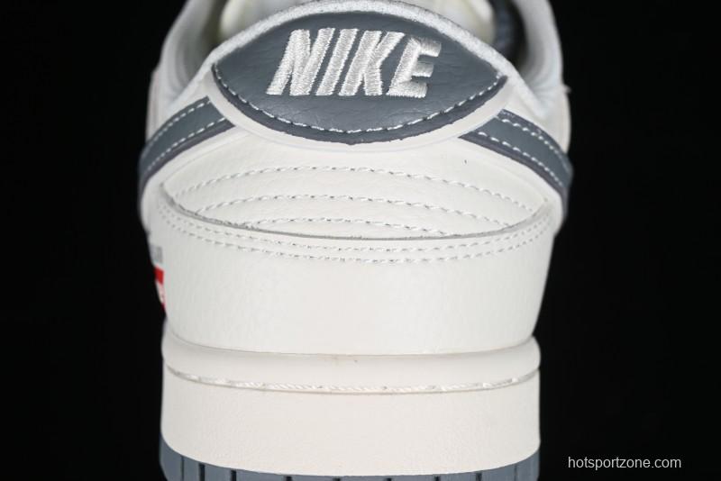 Nike SB Dunk Low Supreme Stone Island Collaboration - Beige Grey Starry Sky Anniversary High-End Custom Low-Top Casual Skate Shoes - BB9866-002