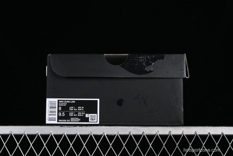 Nike Supreme x SB Dunk Low Panda Colorway Low-Top Casual Skate Shoes - RM2308-332