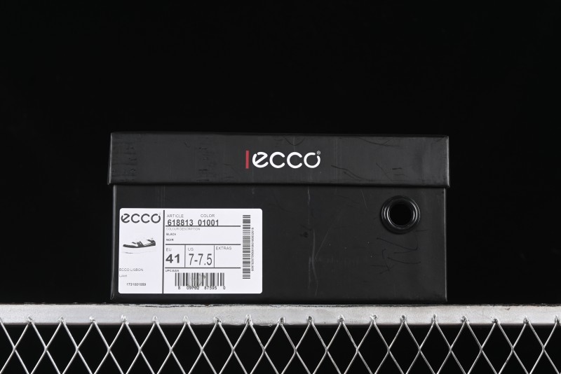 ECCO 2024 New Fashion Simple Versatile Genuine Leather White Sneakers - 61881301001