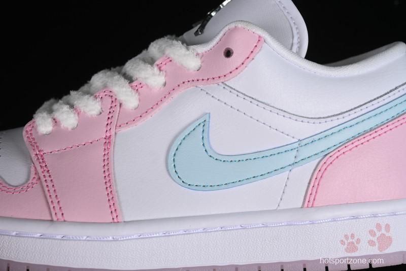 Nike Air Jordan 1 Low SE AJ1 Claw Print Low-Top Casual Sneakers - HM3706-141