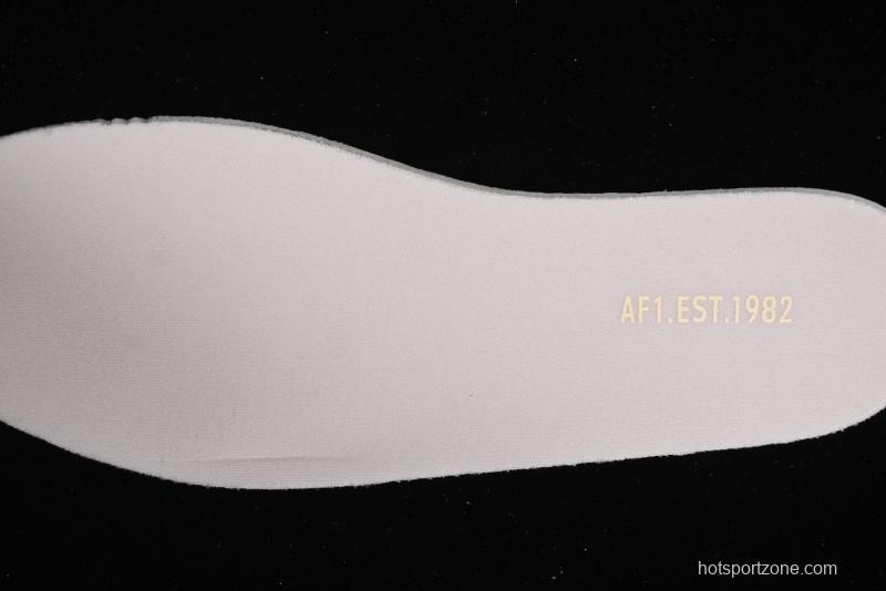 Nike Air Force 1 PLT AF ORM Triple White Low Top Casual Sneakers - DJ9946-108