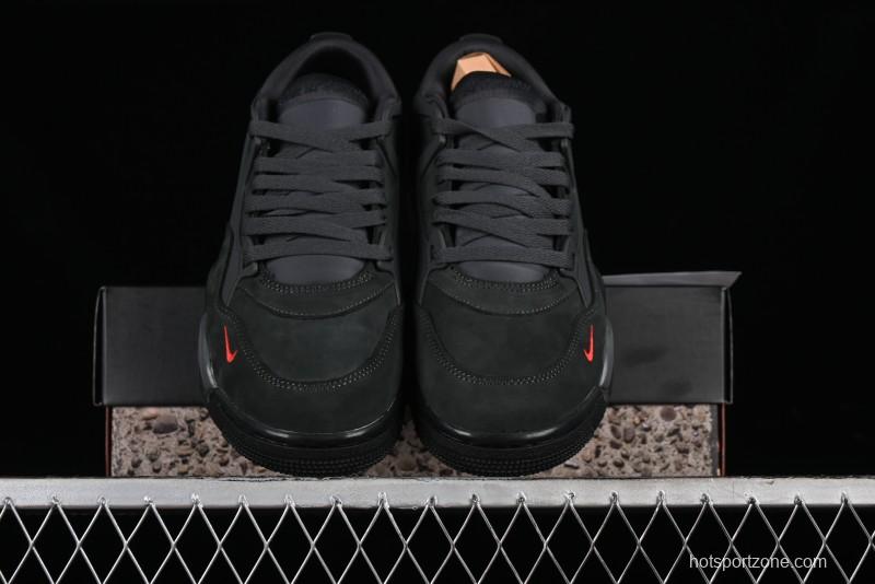 Nike Air Jordan 4 Remastered Retro Sneakers with Suede and Textile Upper - HF4334-004