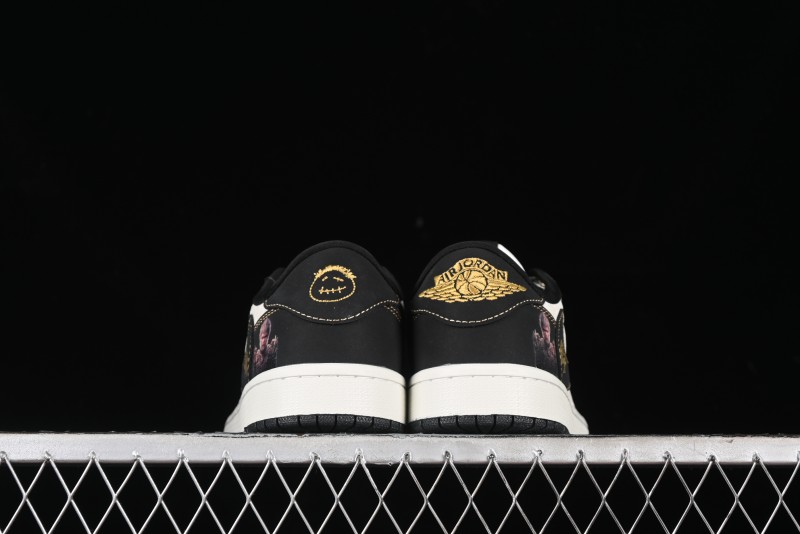 Nike Travis Scott x Fragment Design x Air Jordan 1 Low OG SP AJ1 Black Wukong Collaboration - CH6336-012