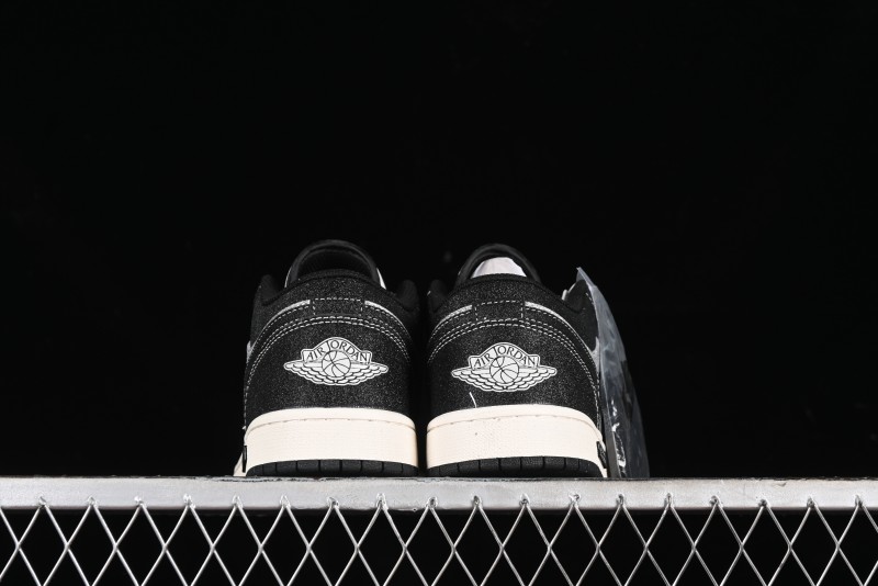 Nike Air Jordan 1 Low Retro Basketball Shoes Custom Starry Sky Design - SJ9950-012