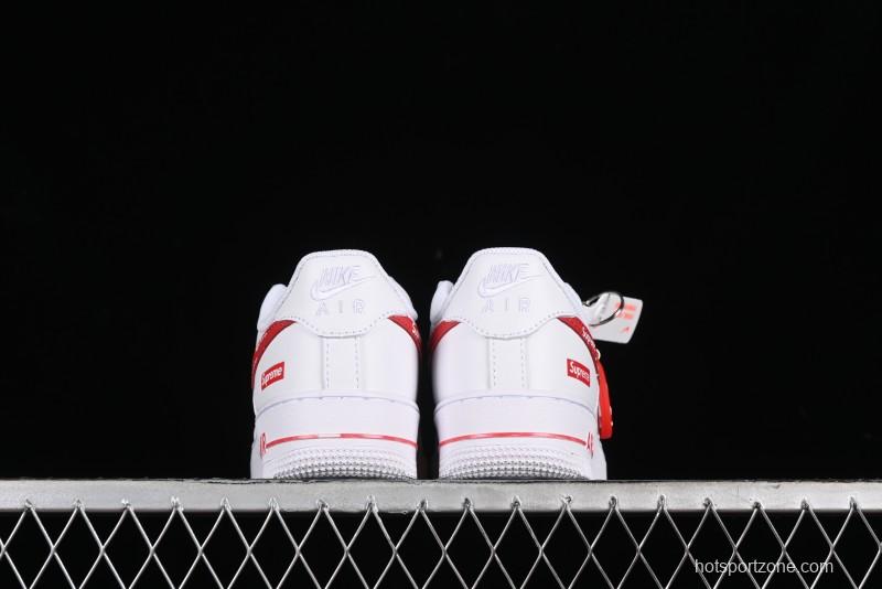 Supreme x Nike Air Force 1 '07 Low Casual Sneakers with Full-Length Air Solo Cushion - CU9225-010