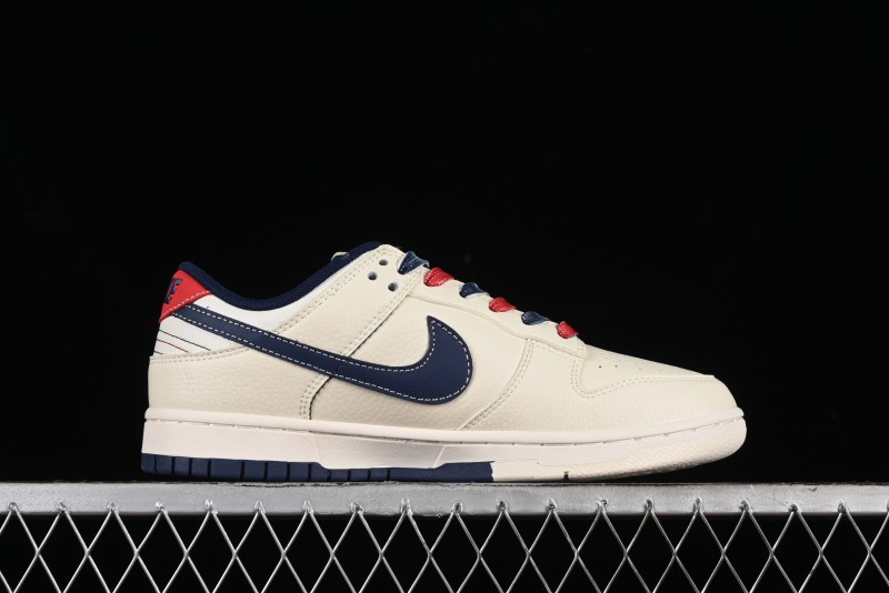 Nike SB Dunk Low Gucci Collaboration - Beige Blue Patchwork Anniversary High-End Custom Low-Top Casual Sneakers - XY1688-003