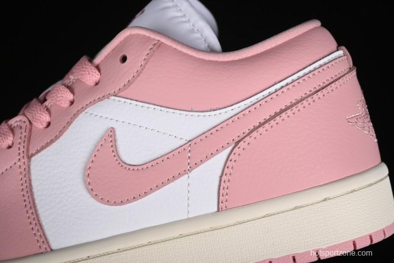 Nike Air Jordan 1 Low AJ1 Pink White Low-Top Casual Sneakers - DC0774-162