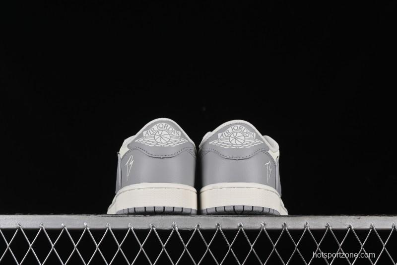 Nike Travis Scott x Fragment Design x Air Jordan 1 Low OG SP AJ1 Collaboration Sneakers - DM7866-021