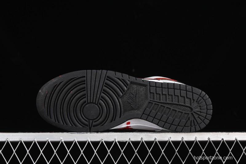 Nike SB Dunk Low Casual Skate Shoes - Anniversary Custom Edition in White/Grey/Black - LW1818-103