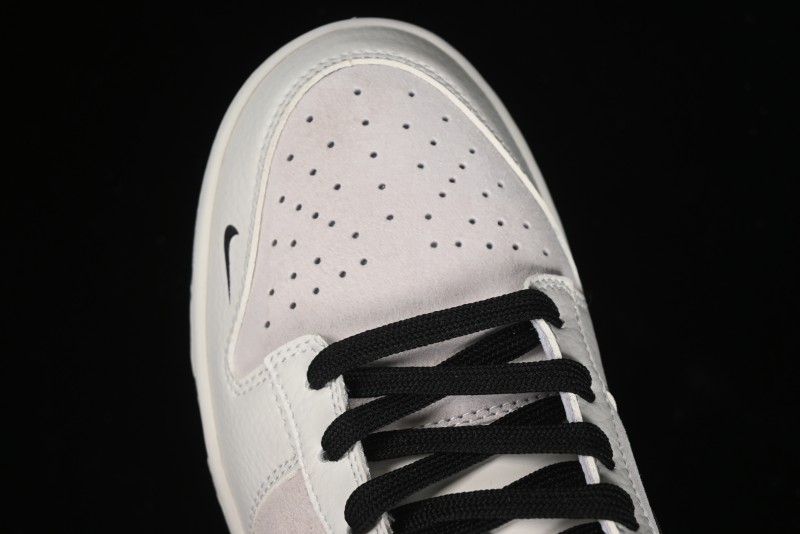 Nike SB Dunk Low Dior Collection - Beige Grey Black Swoosh Anniversary High-End Custom Low-Top Casual Skate Shoes - XD6188-041