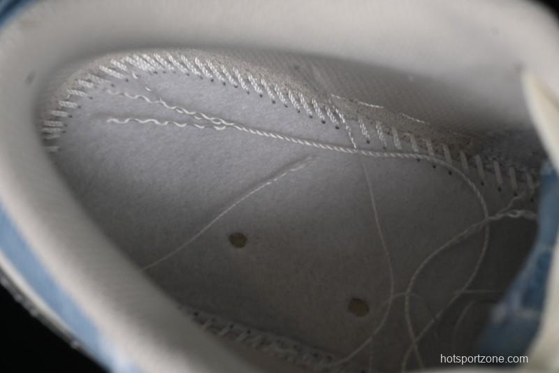 Nike Air Jordan 1 Low MLB Collaboration Retro Blue Denim Custom Basketball Shoes - DC2024-027