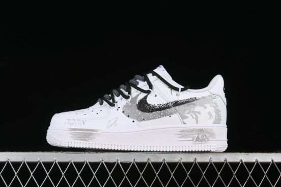 Nike Air Force 1 '07 Low Peace Dove Spray Custom Low-Top Casual Sneakers - ZH0316-031