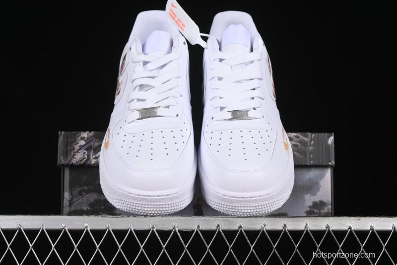 Nike Air Force 1 '07 Low "Sun" Black Myth Wukong Themed Casual Sneakers - CW2288-111