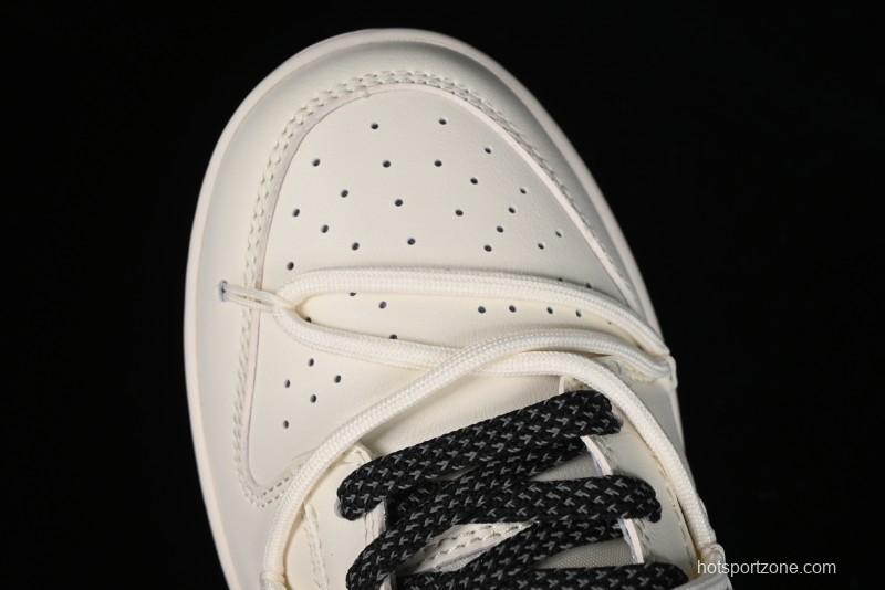 Nike SB Dunk Low Supreme Collaboration - Starry Night Black Engraving Anniversary High-End Custom Low-Top Casual Skate Shoes - JJ5688-108