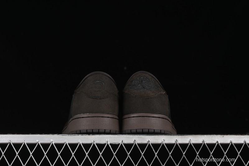 Nike Travis Scott x Air Jordan 1 Low OG AJ1 Reverse Swoosh Sneakers - DM7866-202