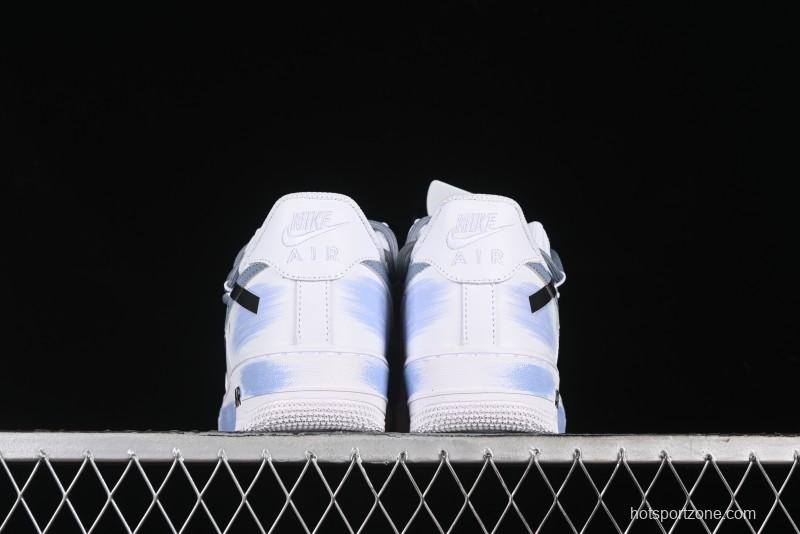 Nike Air Force 1 '07 Low Anime Theme Purple-Blue Spray Custom Casual Sneakers - ZH0316-029